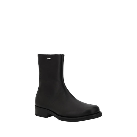 Our Legacy Black Calf Leather Bos Taurus Ankle Boots