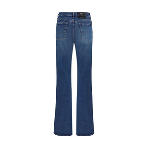 7FOR Blue Cotton Bootcut Jeans