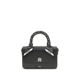 Amiri Black Calf Leather Bos Taurus Shoulder Bag