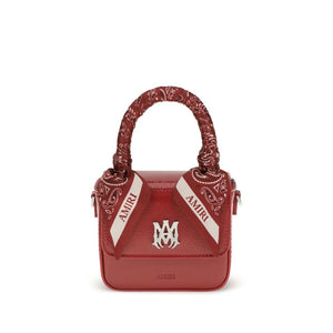 Amiri Red Calf Leather Bos Taurus Handbag