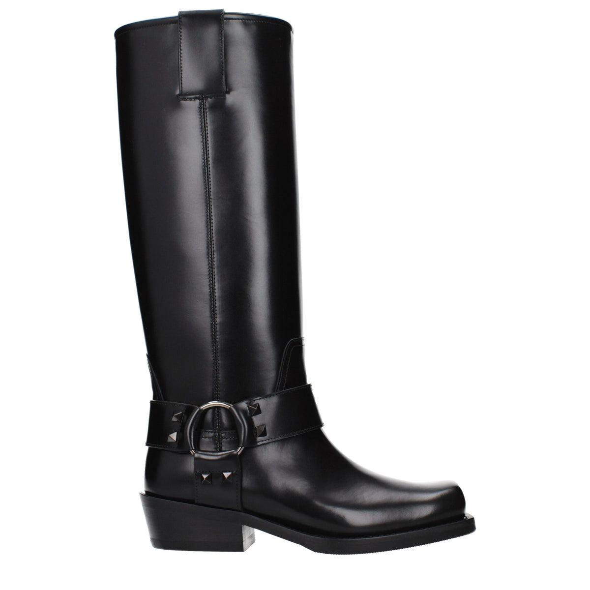 Valentino Garavani Black Leather Boots