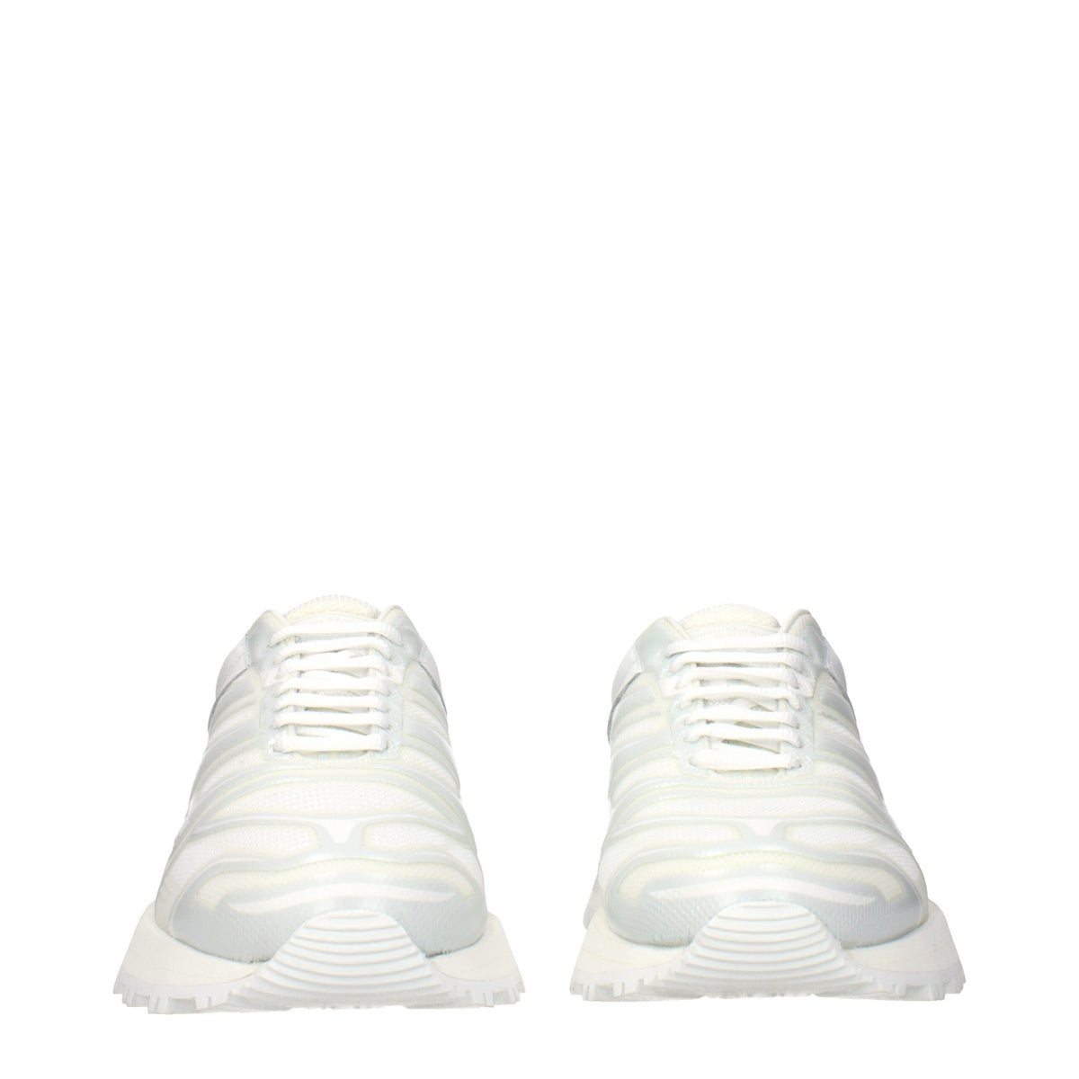 Maison Margiela White Fabric Athletic Sneakers