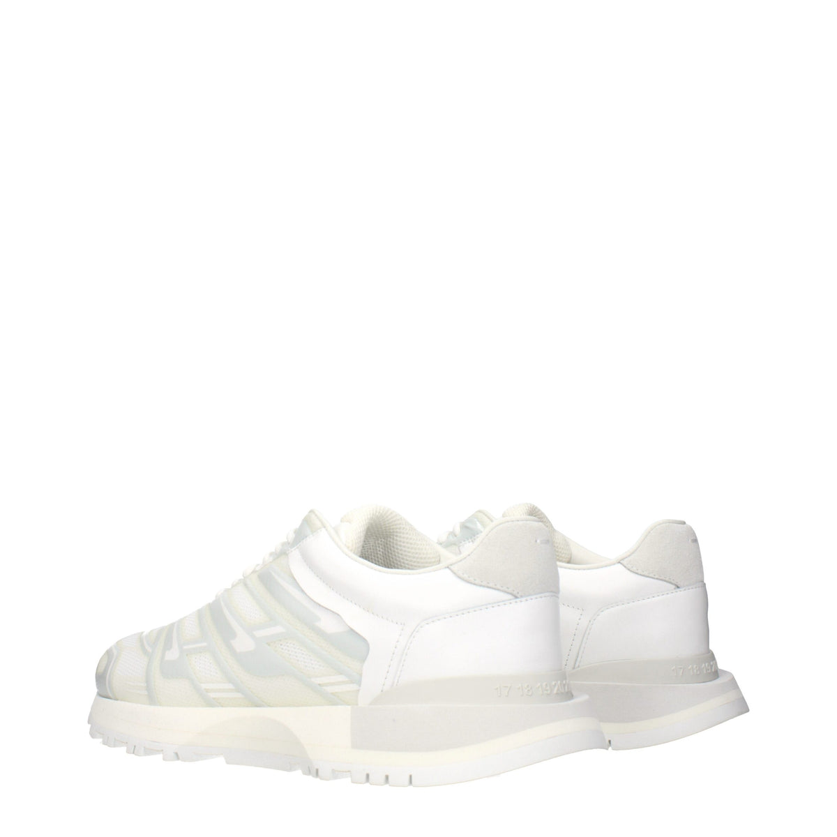 Maison Margiela White Fabric Athletic Sneakers