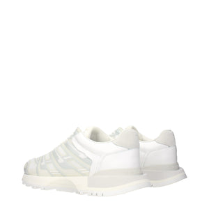Maison Margiela White Fabric Athletic Sneakers
