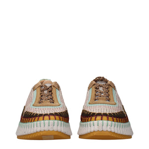 Chloé Multicolor Fabric Chunky Sneakers