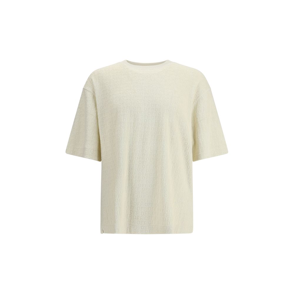 Off-White Cream Cotton T-Shirt
