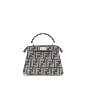 Fendi Blue Fabric Shoulder Bag