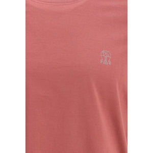 Brunello Cucinelli Red Cotton Long Sleeve T-Shirt