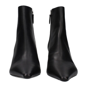 Prada Black Leather Ankle Boots