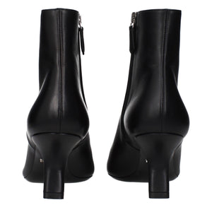 Prada Black Leather Ankle Boots
