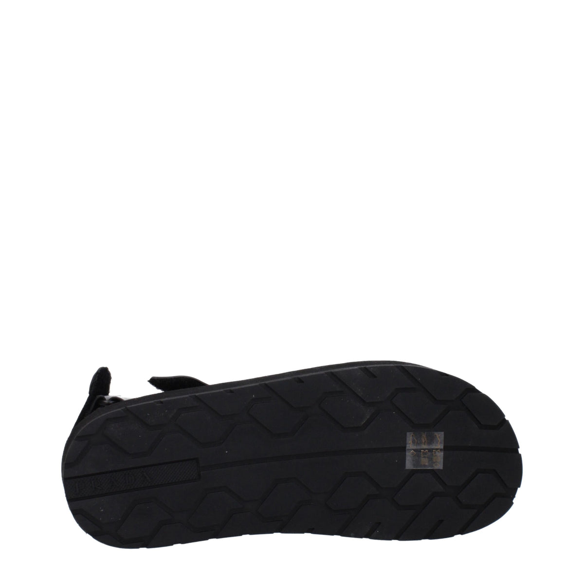 Prada Black Fabric Flat Sandals