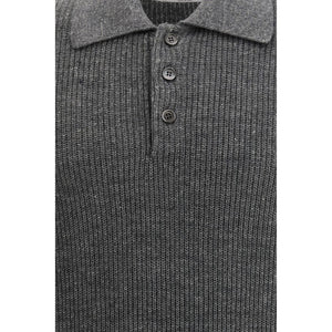 Brunello Cucinelli Gray Cotton Sweatshirt