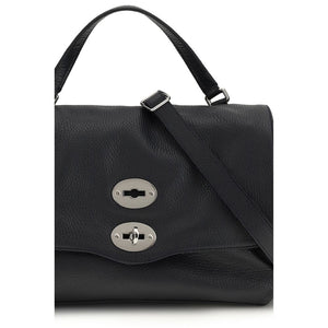 Zanellato Blue Calf Leather Bos Taurus Shoulder Bag