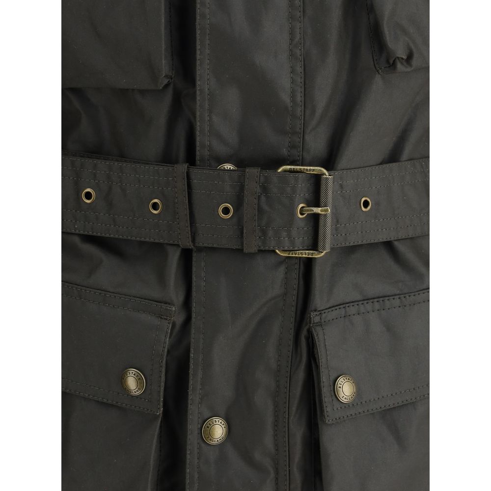 Belstaff Green Cotton Rain Coat