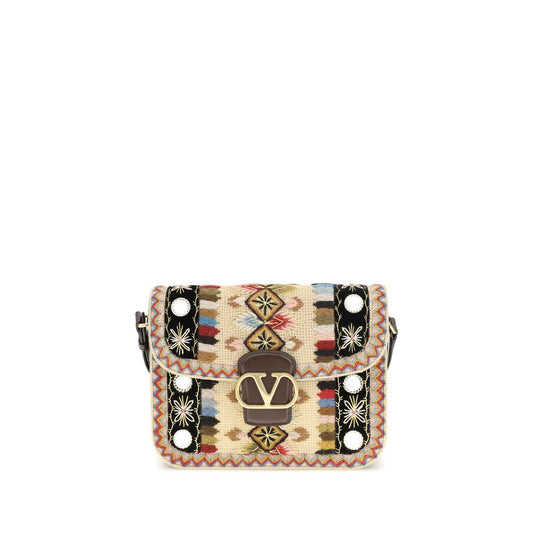 Valentino Garavani Multicolor Calf Leather Bos Taurus Shoulder Bag