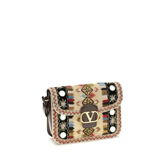 Valentino Garavani Multicolor Calf Leather Bos Taurus Shoulder Bag