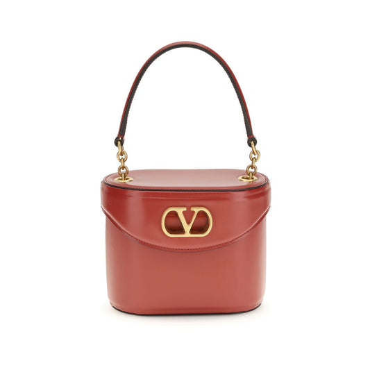 Valentino Garavani Red Calf Leather Bos Taurus Shoulder Bag