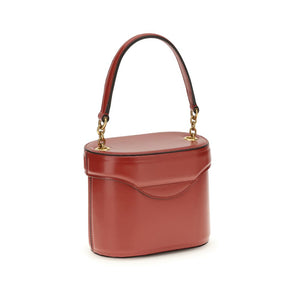 Valentino Garavani Red Calf Leather Bos Taurus Shoulder Bag