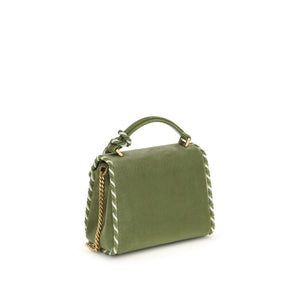 Valentino Garavani Green Calf Leather Bos Taurus Shoulder Bag