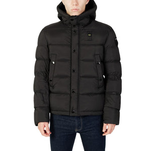 Blauer Black Polyester Full-Length Jacket