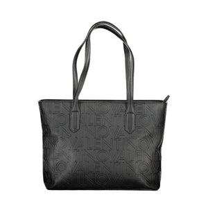 Mario Valentino Black Polyurethane Women Shoulder Bag
