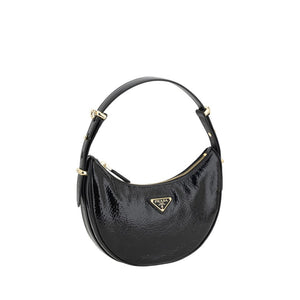 Prada Black Calf Leather Bos Taurus Shoulder Bag