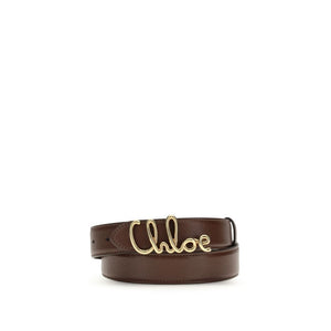 Chloé Brown Calf Leather Bos Taurus Regular Belt