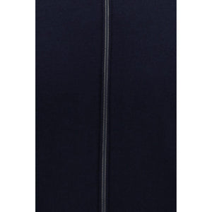 Brunello Cucinelli Blue Fleece Wool Cardigan