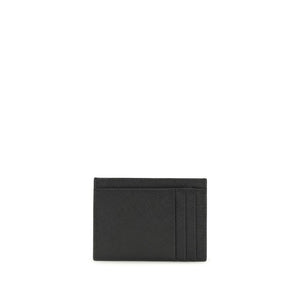 Prada Black Calf Leather Bos Taurus Wallet