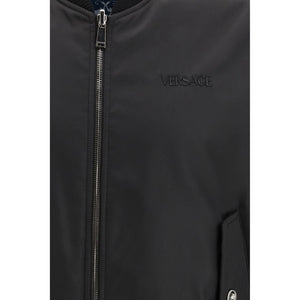 Versace Black Polyamide Bomber