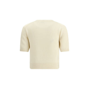 Burberry Cream Wool Sweatshirt