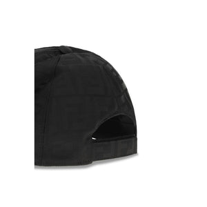 Fendi Black Polyamide Cap (Baseball Hat)