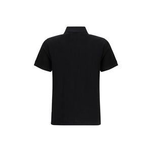 Fendi Black Cotton Polo Shirt