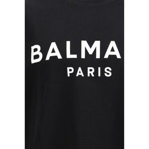 Balmain Black Cotton T-Shirt