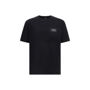 Balmain Black Cotton T-Shirt
