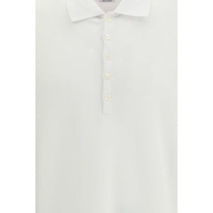 Thom Browne White Cotton Polo Shirt