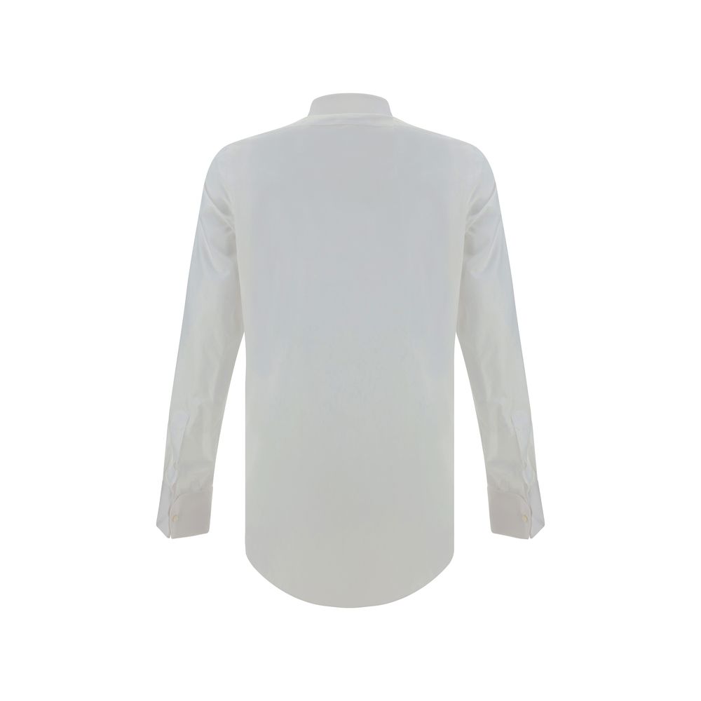 Finamore White Cotton Dress Shirt