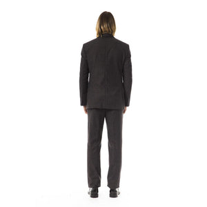 BYBLOS Brown Cotton Two-Piece Suit