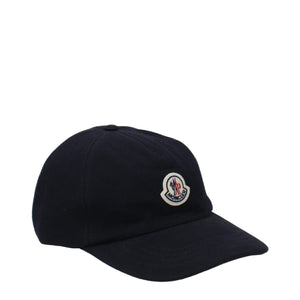 Moncler Blue Cotton Cap (Baseball Hat)
