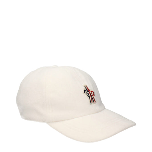 Moncler White Polyester Cap (Baseball Hat)