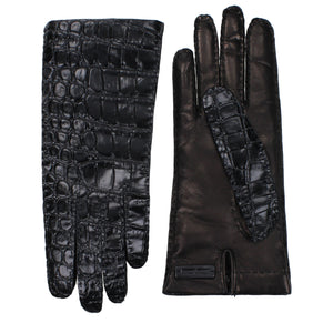 Miu Miu Black Leather Gloves