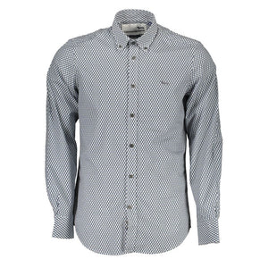 Harmont & Blaine Blue Cotton Pattern Shirt
