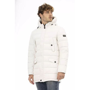Baldinini Trend White Polyester Parka