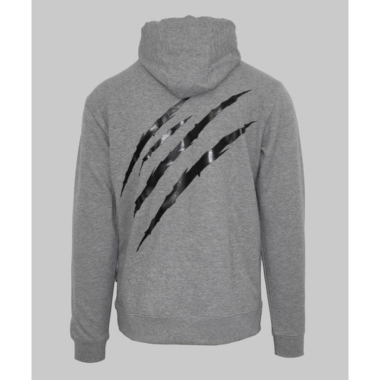 Plein Sport Gray Polyester Sweatshirt