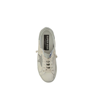 Golden Goose White Calf Leather Bos Taurus Low Top Sneakers