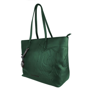 Plein Sport Green Leather Shoulder Bag