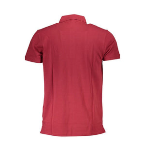 Cavalli Class Red Cotton Polo Shirt