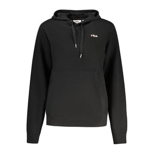Fila Black Cotton Women Hoodie