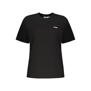 Fila Black Cotton Women T-Shirt