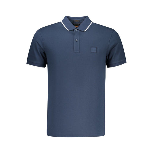 Hugo Boss Blu Cotton Men Polo
